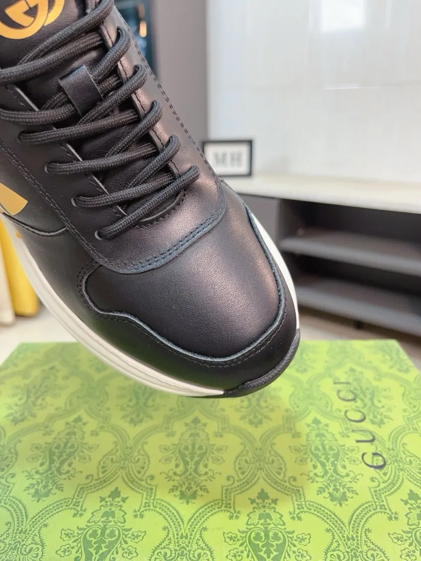 Men's shoes 💰520🌹🌹【GUCCI】pop-up casual sneakers with daddy outsole, breathable and comfortable, easy to walk, a versatile style for trendy men, upper with cowhide edge and outsole with 3D upper printing➕genuine leather lining➕Gucci's popular original outsole, sports and running style, super comfortable. Code number 38-44